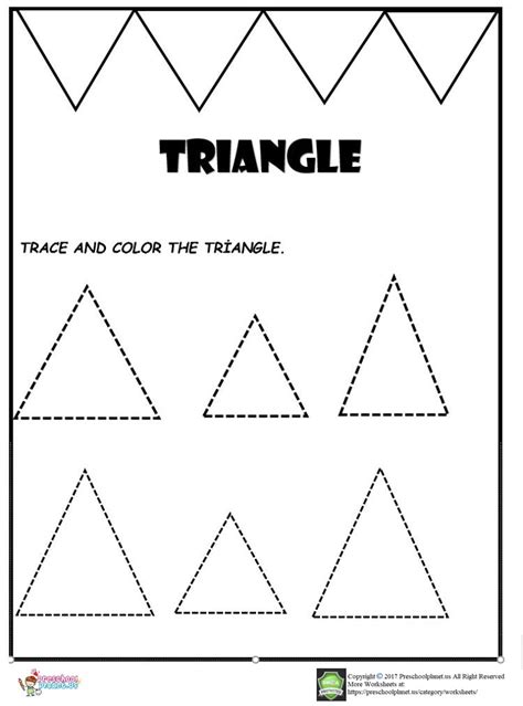 Free Printable Triangle Shape Worksheets