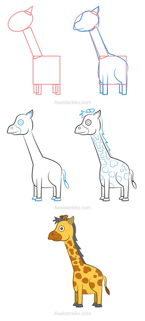 Feyfey en réponse à muzo lombrique girafe cougar chienne poule y dort. How to draw a giraffe - Comment dessiner une girafe | Giraffe drawing, Basic drawing for kids ...