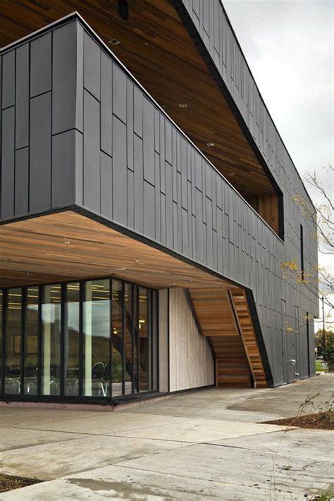 For flatness and stability, araucoply panels are laid up on composed cores using exterior pf resin. Wall Panel - Dri-Design | Facade architecture, Metal ...