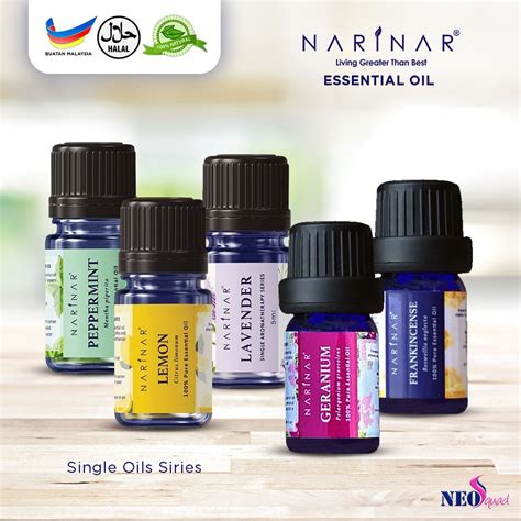 Narinar Essential Oil Aromaterapi Oil Single Oil Lavender