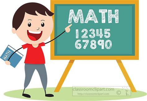 Mathematics Clipart Boy Teaching Math Clipart Classroom Clipart