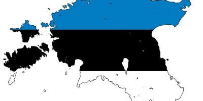 Eesti lipu kaart - Kaart, Eesti lipp (Põhja-Euroopas - Euroopa)