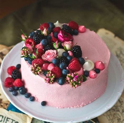 Most beautiful Cake Ever Raspberry Strawberry Blueberry ...