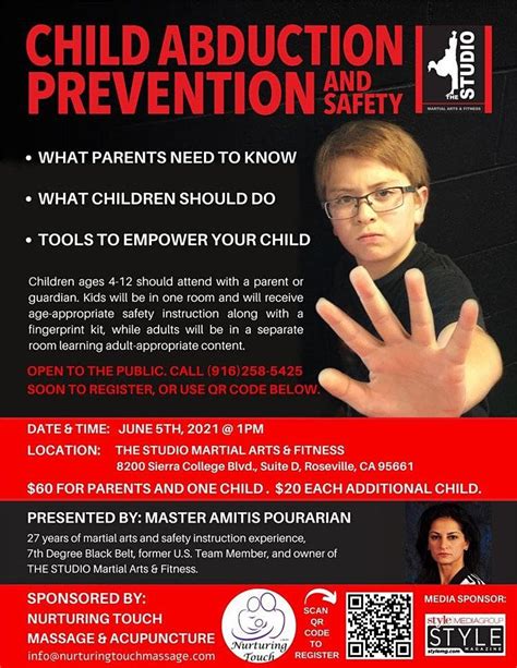 Child Abduction Prevention The Studio Martial Arts And Fitness