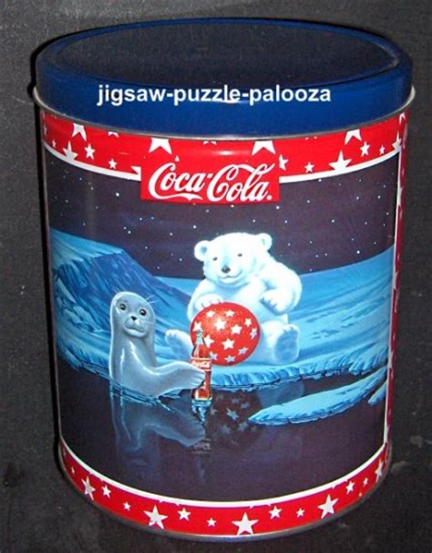Coca cola puzzle in tin 200 pieces in sealed bag puzzle is 16 x 20 tin is sun faded and has a dent, puzzle is still sealed in packaging. SOLD Coca-Cola 1000 & 36 Piece Jigsaw Puzzle in Tin Polar ...