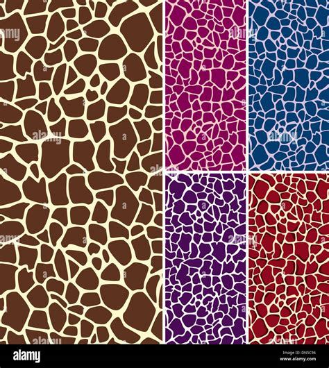 Vector Giraffe Skin Textures Stock Vector Image And Art Alamy