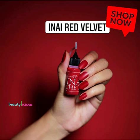 Inai Kuku Che Ta Kod Red Velvet Cheta Shopee Malaysia