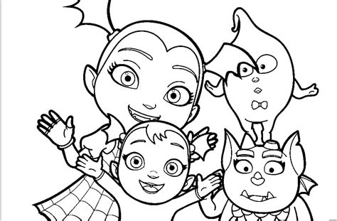 Dibujos de Vampirina para colorear para niños WONDER DAY Dibujos para colorear para niños y