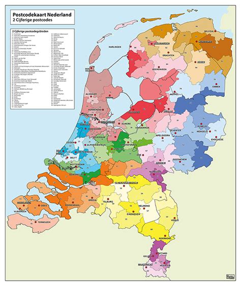 Voor uw antieke kaart en plattegrond kaarten nederland. Postcodekaart Nederland 749 | Kaarten en Atlassen.nl