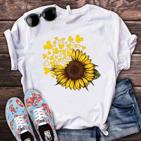 Download Mickey Head Sunflower Shirt Cute Disney Vacation Shirt ...