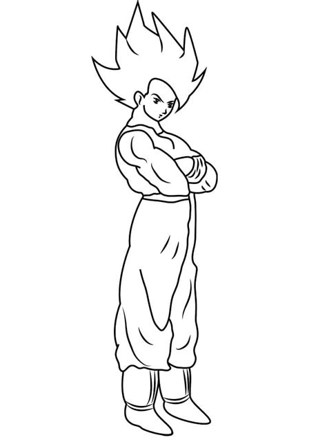 Goku Saiyan Coloring Page Download Print Or Color Online For Free