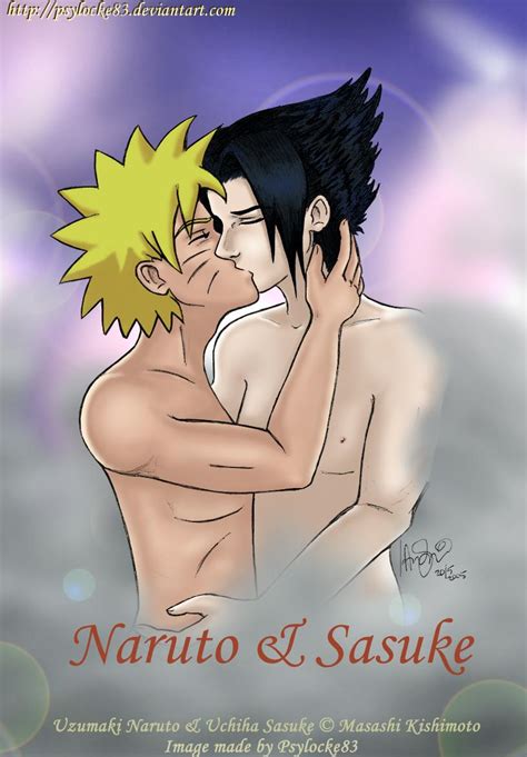 Naruto Sasuke Kiss By Psylocke83 Hentai Foundry