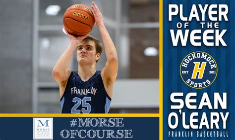 Player Of The Week Sean Oleary Franklin Basketball