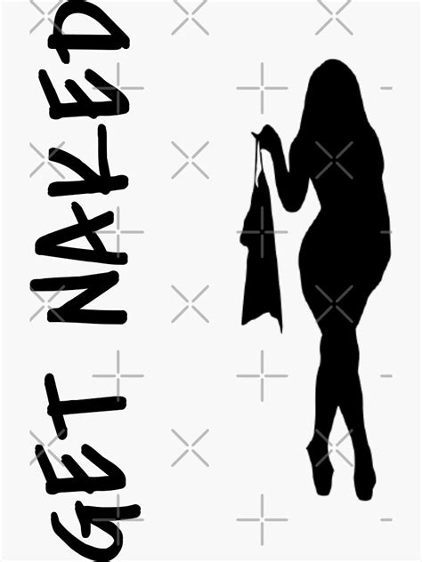 Get Naked Sticker For Sale By Pafdesign Redbubble