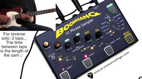 Boomerang Musical Products Boomerang Phrase Iii Looper Youtube