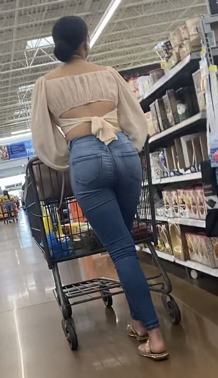 Sexy Ass In Jeans Bends Over While Walking In Front Of Me Tight Jeans