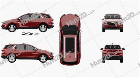 Chevrolet Equinox Premier 2018 Clipart and Blueprint  Download