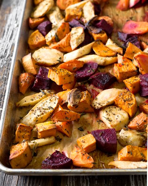Root Vegetable Recipe Herb Roasted With Rosemary And Thyme