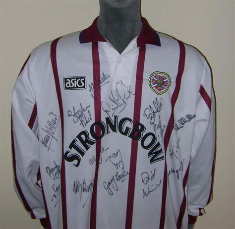 Heart Of Midlothian Away football shirt 1994 - 1995. Sponsored by Strongbow