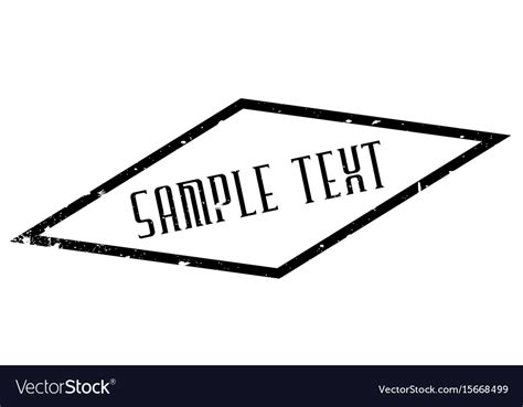 Sample Text Rubber Stamp Royalty Free Vector Image
