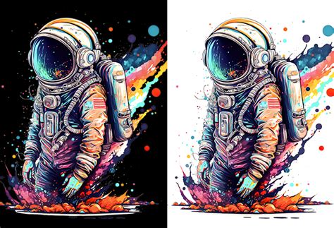 Colorful Astronaut Buy T Shirt Designs