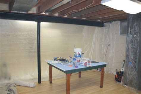 Spray paint can remodel the basement look dramatically. victoria larson: Basement Re-Do (The Power of Paint)