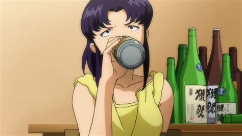 How Much Beer Does Evangelions Misato Actually Drink Otaku USA Magazine