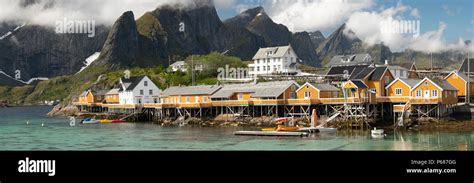 Fishing Village Of Reine Lofoten Islands Norway Stock Photo Alamy