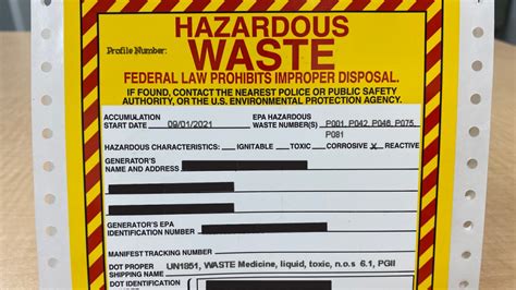 Hazardous Waste Disposal Biohazardous Chemical And Universal Waste