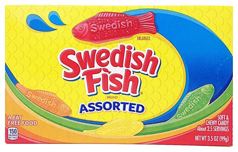 Swedish Fish Assorted 99g Theater Box 6 Packs Uk Grocery