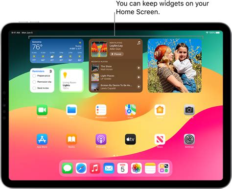 Add, edit, and remove widgets on iPad - Apple Support (CA)