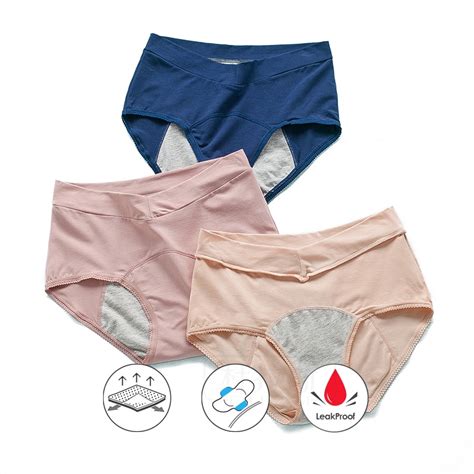 5pcs Menstrual Period Portal Panties Leak Proof Incontinence Briefs Underwear Womens Lingerie