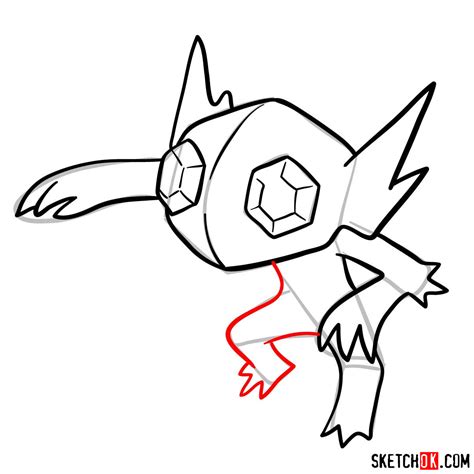 How To Draw Sableye Pokemon Sketchok Easy Drawing Gui