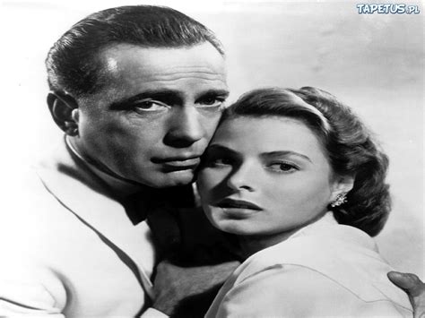 Casablanca Ingrid Bergman Humphrey Bogart Przytuleni