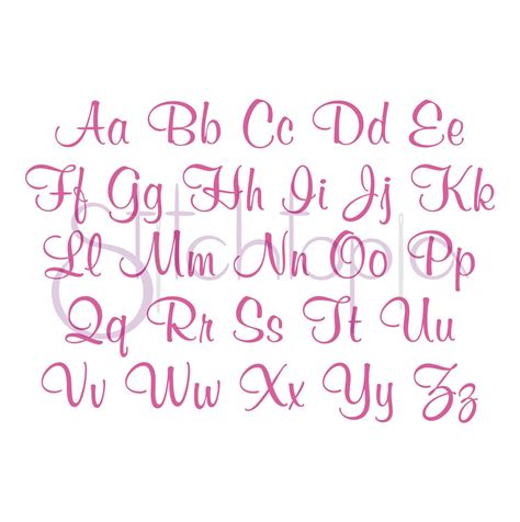 Stitchtopia Lilly Monogram Set All Letters Calligraphy Fonts Alphabet