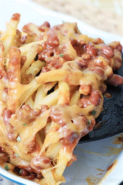 Maybe you would like to learn more about one of these? Easy Chili Cheese Fries - Mostly Homemade Mom