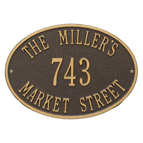 Check spelling or type a new query. Whitehall Products Hawthorne Standard Oval Bronze/Gold ...