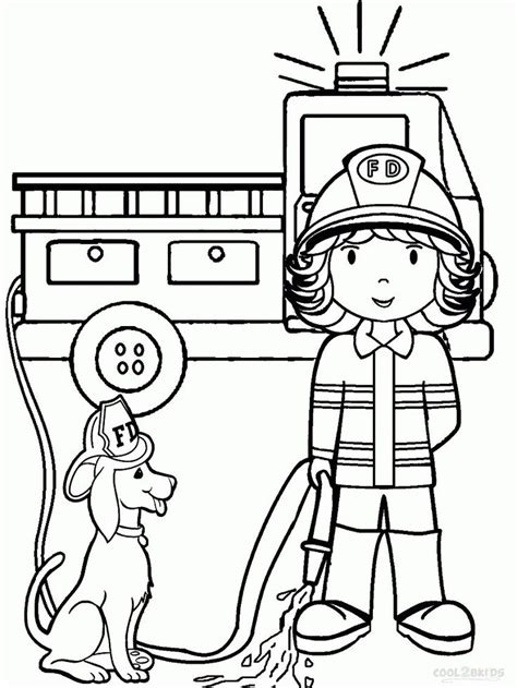 23+ Great Picture of Firefighter Coloring Pages - birijus.com | Truck