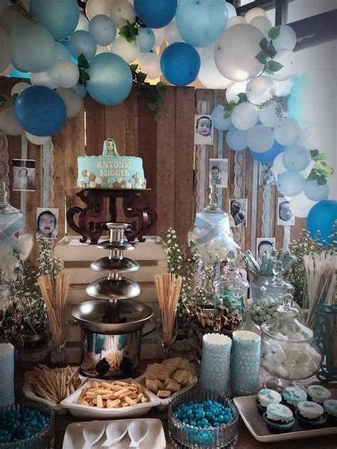 Baptism Candy Buffet | Shabby chic rustic, Dessert buffet, Buffet
