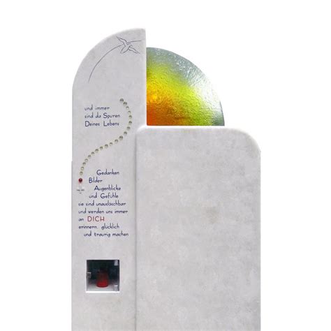 Kinder, denen man buntstifte in die hand gibt, fangen meist zuerst an eine sonne und einen regenbogen zu malen. Doppelgrabstein »Lucida« mit Grablicht • Serafinum.de