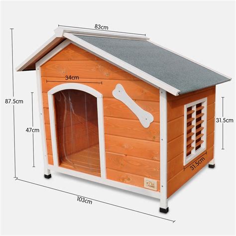 Xl Wooden Dog House With Flip Open Hinged Roof And Side Window Buy