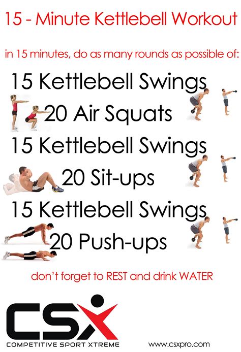 15 Minute Kettlebell Workout For Beginners Workoutwalls