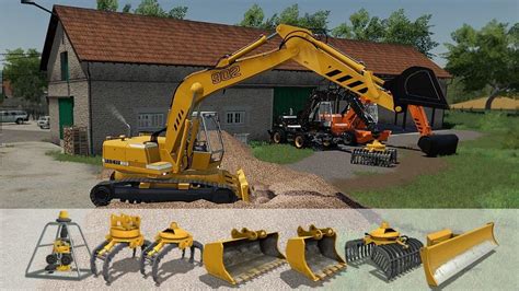 Excavator Liebherr 902 Pack V1001 Fs19 Farming Simulator 19 Mod