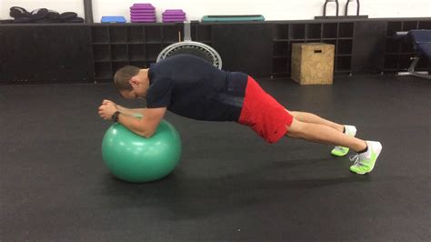 Stability Ball Rollout Youtube