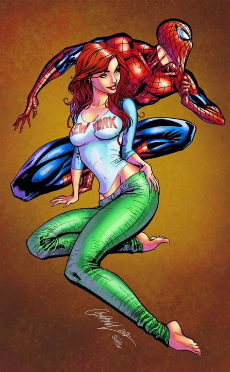 Spider Man And Mary Jane Parker Spiderman Girl Spiderman Artwork Marvel