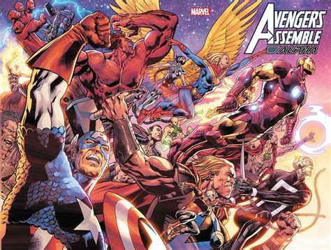 Avengers Assemble Alpha 1 One Shot Cover A Hitch Wraparound Marvel