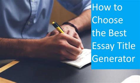 Obviously, there are multiple choices to make at any given moment and all the decision making happens in our brain we ultimately decide what we do. Essay Title Generator Guide | The Essay Typer