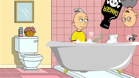 classic caillou gives caillou an acid bath and gets him grounded youtube