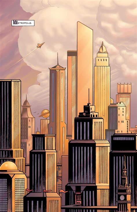 Metropolis Dc Comics City Drawing Art Deco City Superman Art