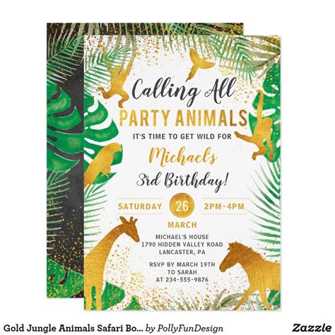 Pin on Animal Birthday Invitations Popular Compilation